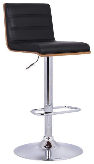 Aubrey Swivel Bar Stool, Black