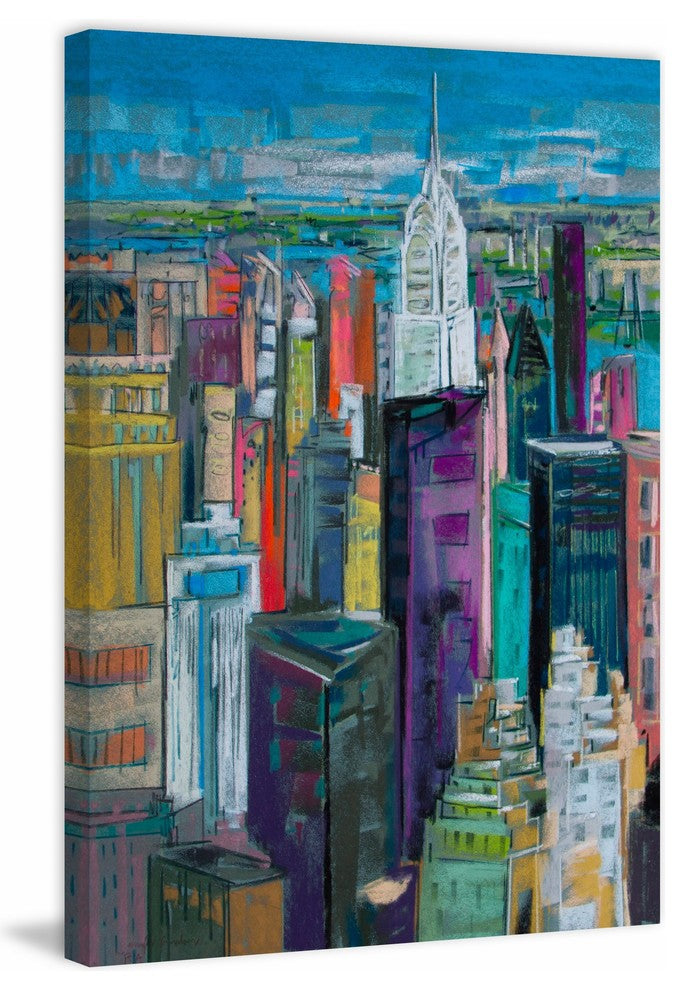 "Chrysler 7" Painting Print on Wrapped Canvas, 24x36