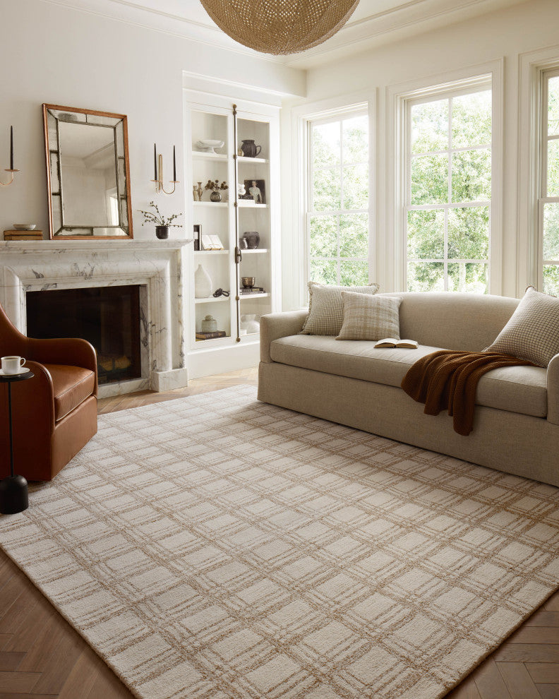 Chris Loves Julia x Loloi Polly Cream / Sand 8'-6" x 11'-6" Area Rug