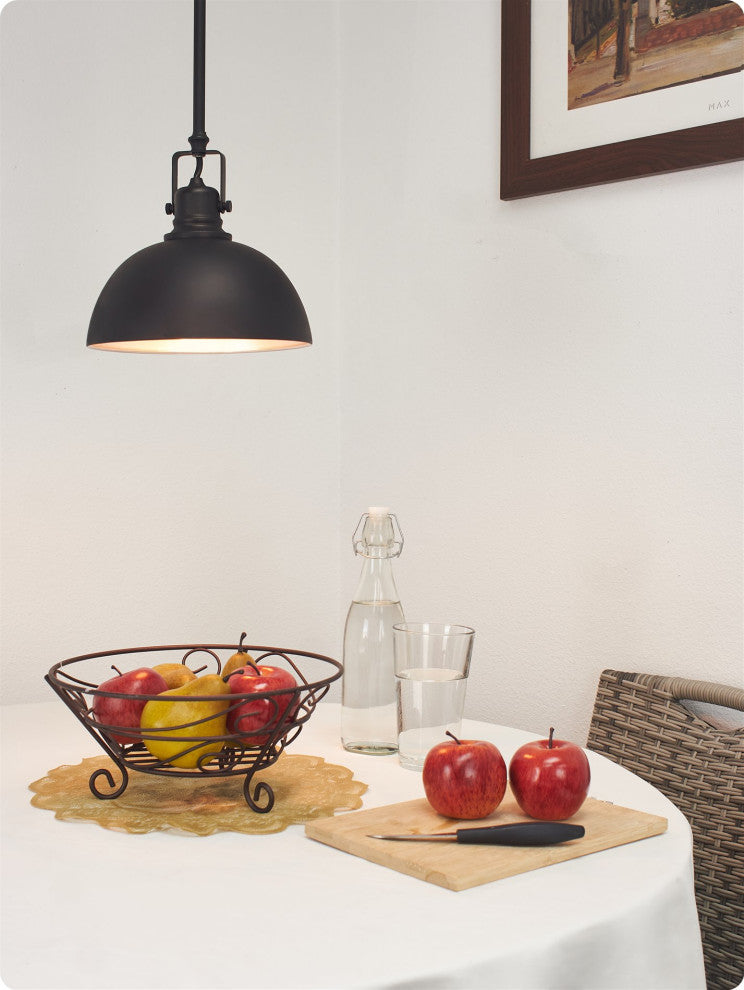 Kira Home Belle 9" Pendant Light, Adjustable Length, Shade Swivel Joint