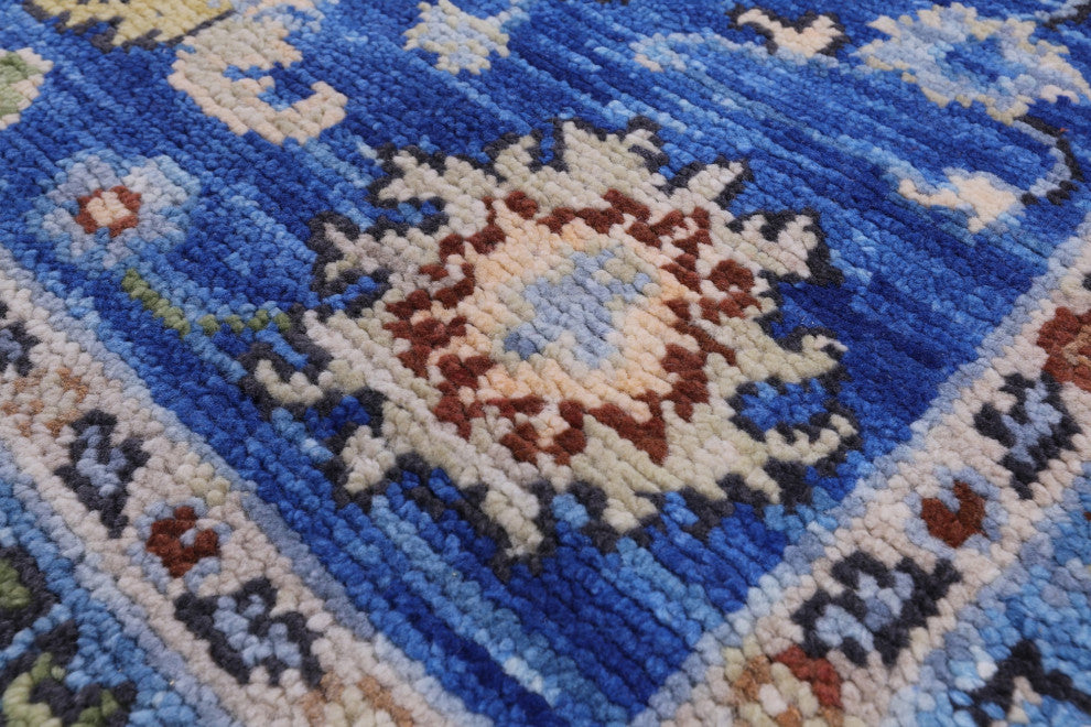4' 1" X 6' 3" Handmade Turkish Oushak Wool Rug - Q15929