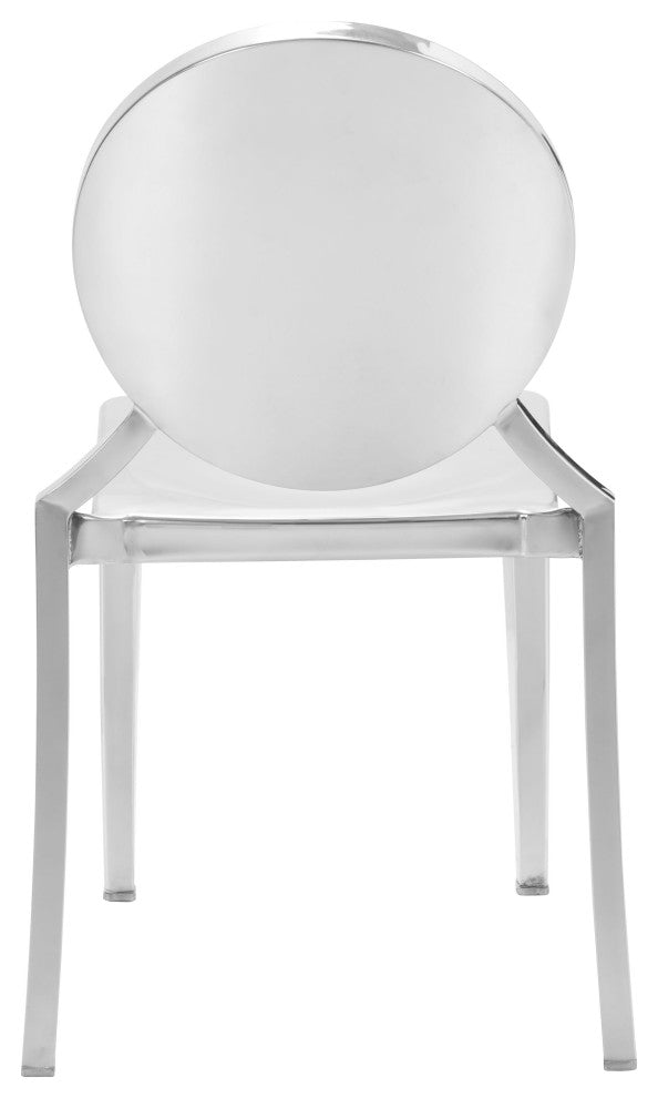 Eclipse Dining Chair, Set of 2 Stainless Steel
