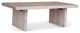 Brooks 48" Coffee Table, White Wash