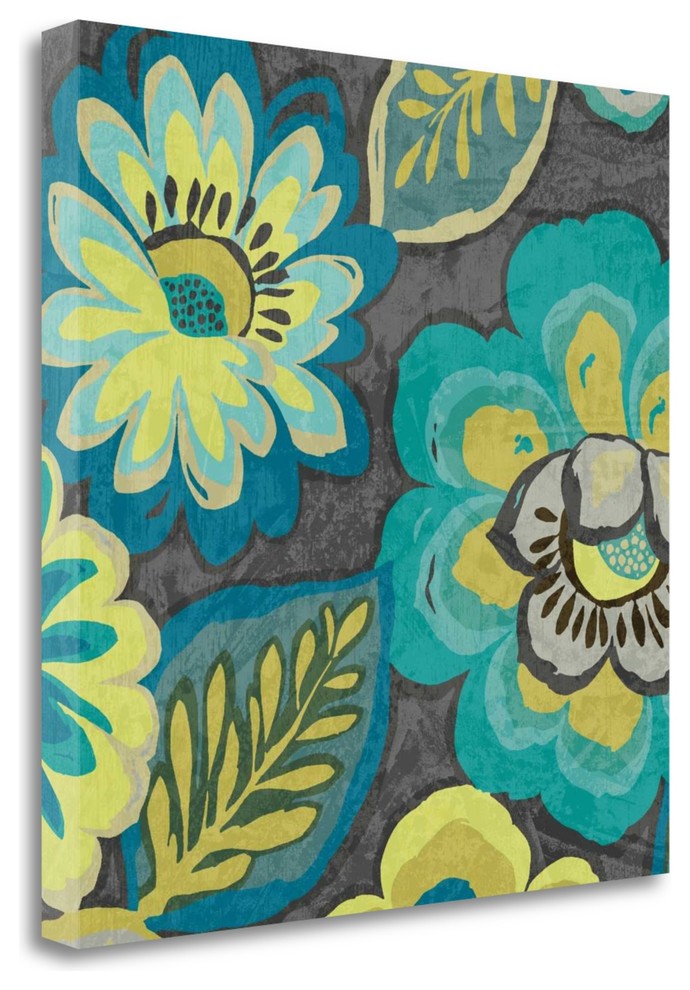 "Floral Assortment II" By Wild Apple Portfolio, Giclee on Gallery Wrap Canvas