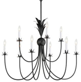 Maxim 2889 Paloma 9 Light 36"W Taper Candle Style Chandelier - Anthracite