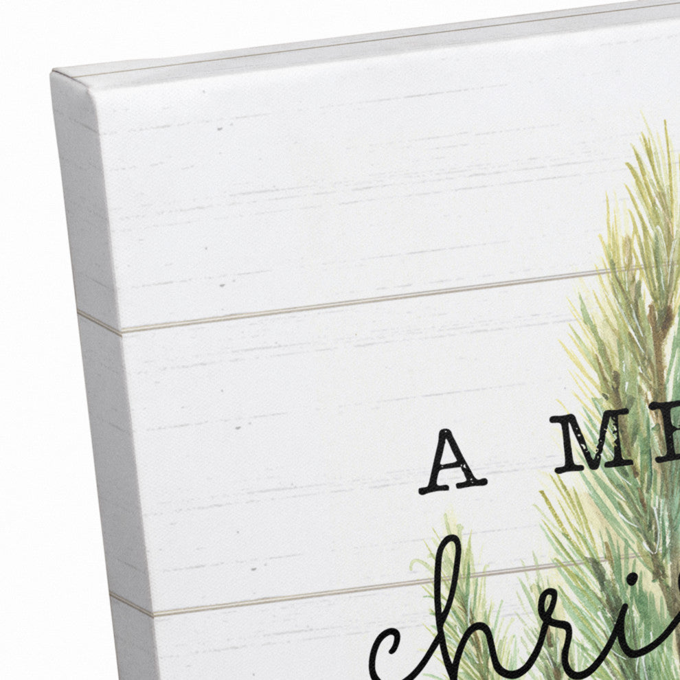Merry Christmas and Happy New Year 11x14 Canvas Wall Art