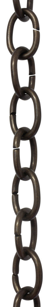 Brass Small Loop Chandelier Chain, 3', Bronze, U23