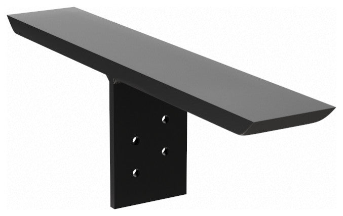 Black Countertop Support Bracket, T-Bracket, 42"
