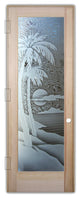 Interior Prehung Door or Interior Slab Door - Palm Sunset - Douglas Fir...