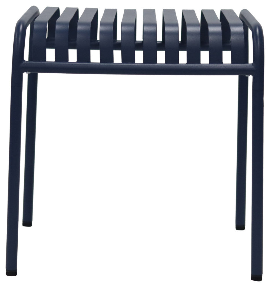 Enid Outdoor Side Table, Dark Blue