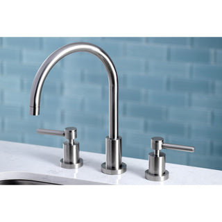 Kingston Brass Widespread Kitchen Faucet, Brushed Nickel