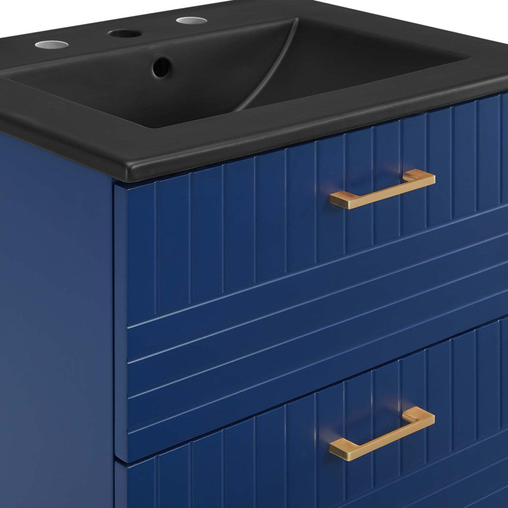 Daybreak 24" Bathroom Vanity, Blue Black
