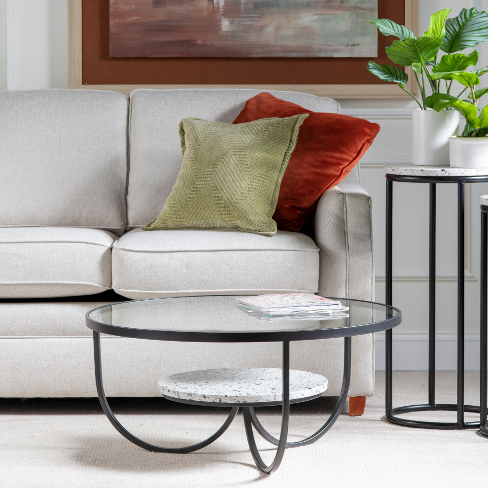 Marisol 33" Terrazzo Coffee Table