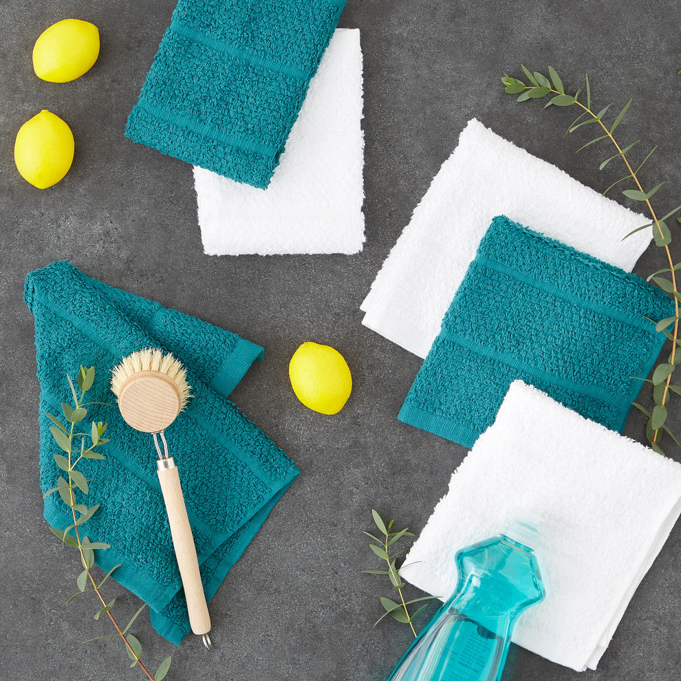 Teal Basic Chef Terry Dishcloth (Set of 6)