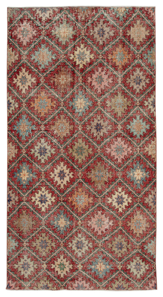 Rug N Carpet - Handwoven Anatolian 5' 1'' x 9' 4'' Rustic Vintage Rug