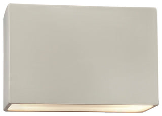 Rectangle Wall Sconce, Closed Top, 10", Incandescent, Matte White
