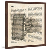"Beer Toast" Framed Painting Print, 18"x18"