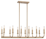 Bailey 12 Light Chandelier in Aged Brass