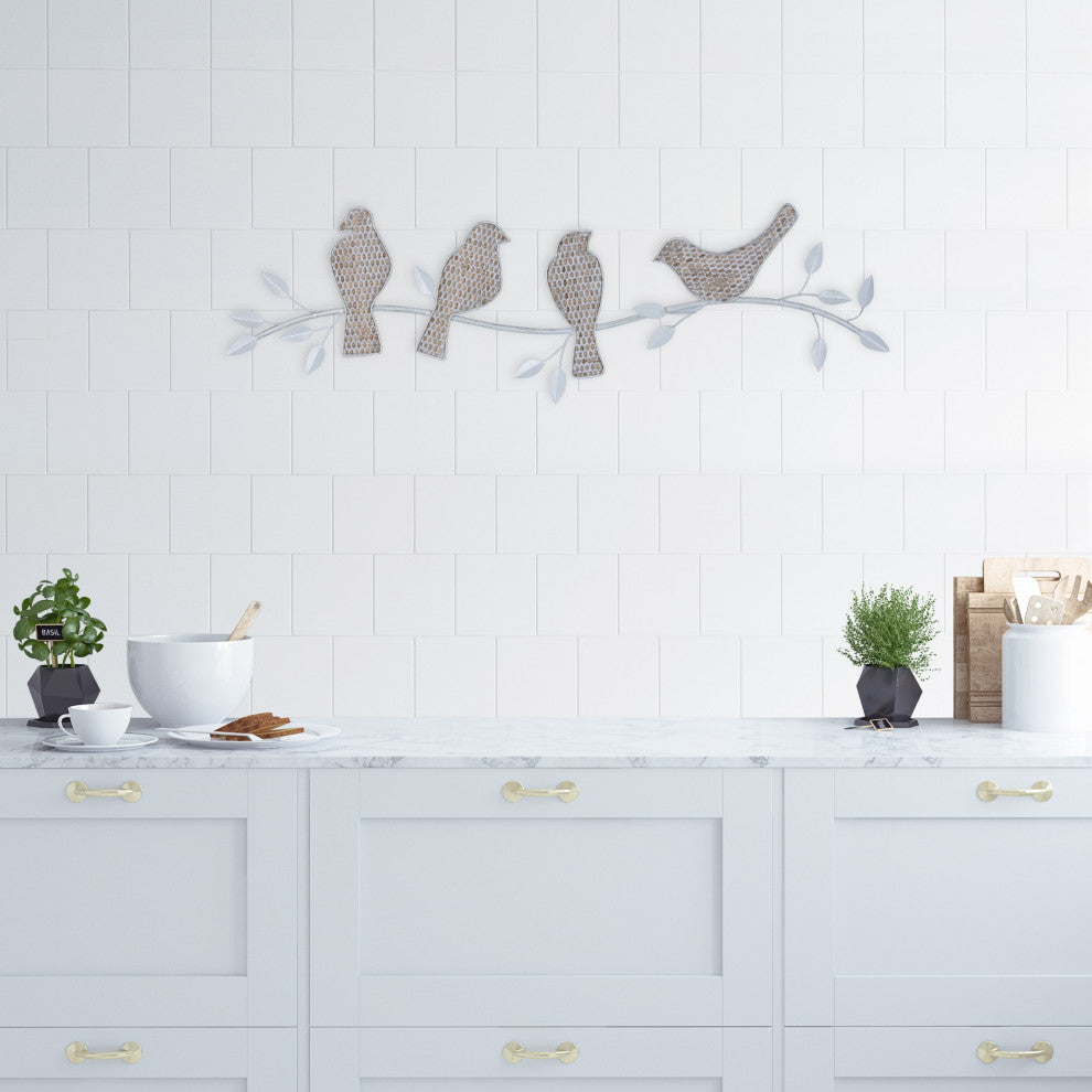 Birds Sitting on a Branch Wall D"cor