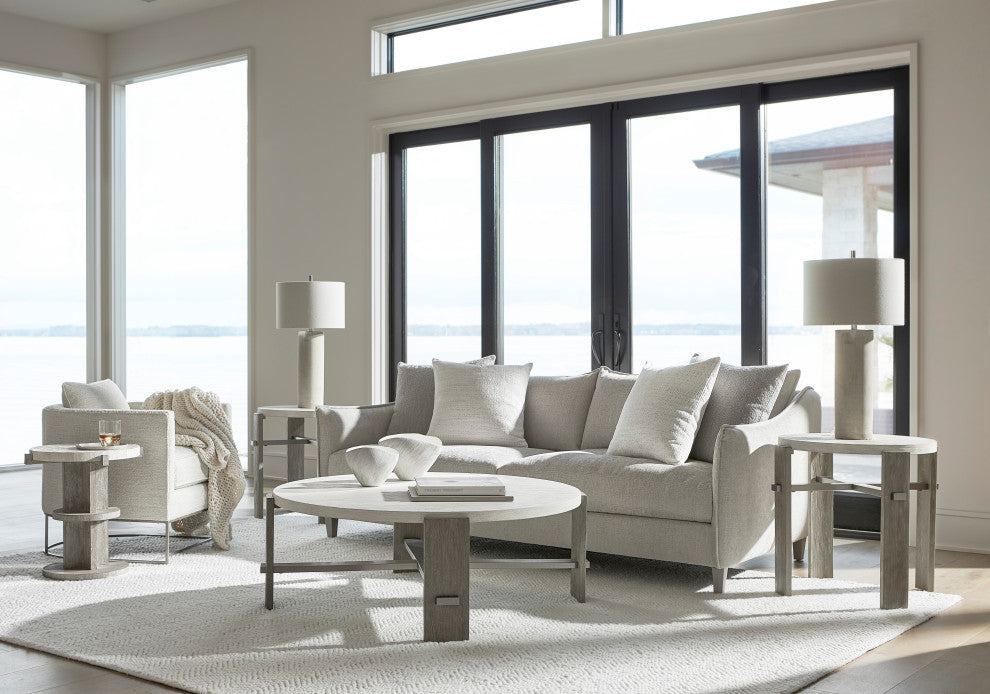 Bernhardt Foundations Round Side Table With Four Legs