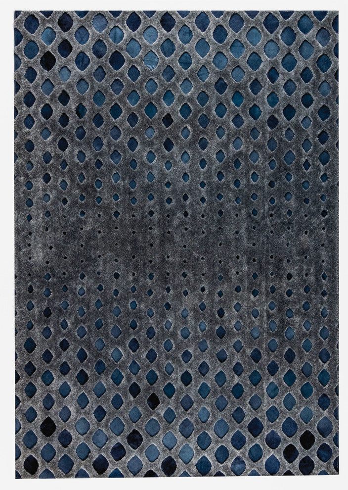 Cursa Rug, Dark Gray, 9''x12''