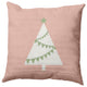 Garland Tree Decorative Throw Pillow, Peach, 20"x20"