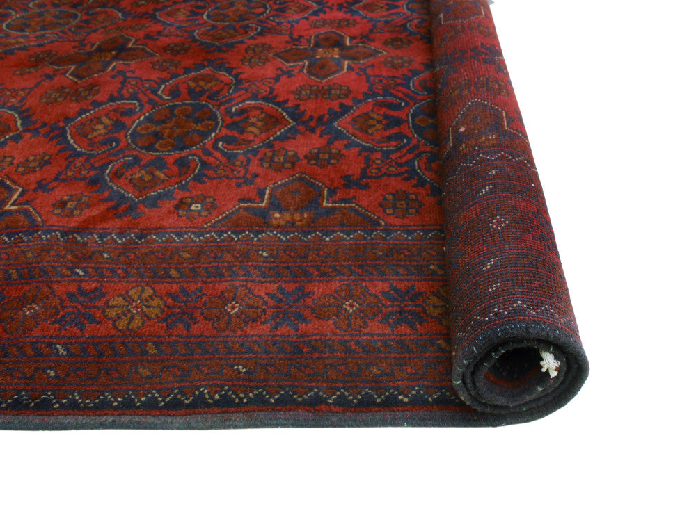 Khal Mohammadi Muzaffer Red/Navy Rug, 4'9x6'7
