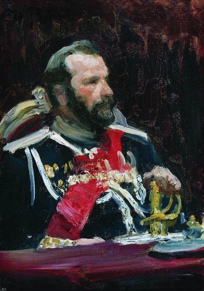 Ilia Efimovich Repin Study Wrapped Canvas, 18"x27"