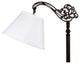 White 10" Uno Fitted Empire Lampshade Replacement