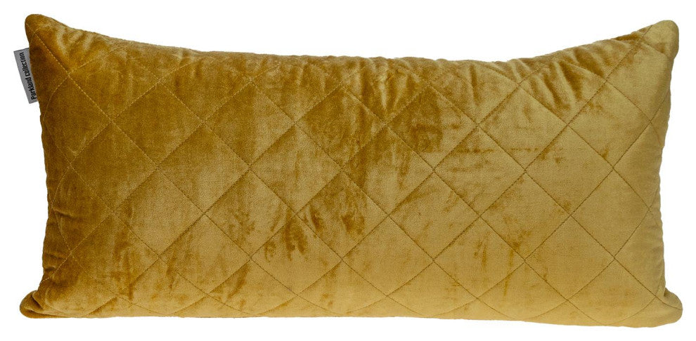 Parkland Collection Milo Yellow Throw Pillow, Rectangle