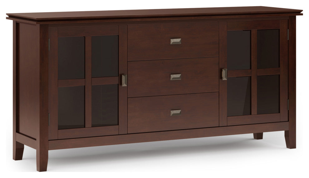 Artisan SOLID WOOD Large Sideboard Buffet in Russet Brown
