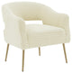 Diana Cream Velvet Accent Chair