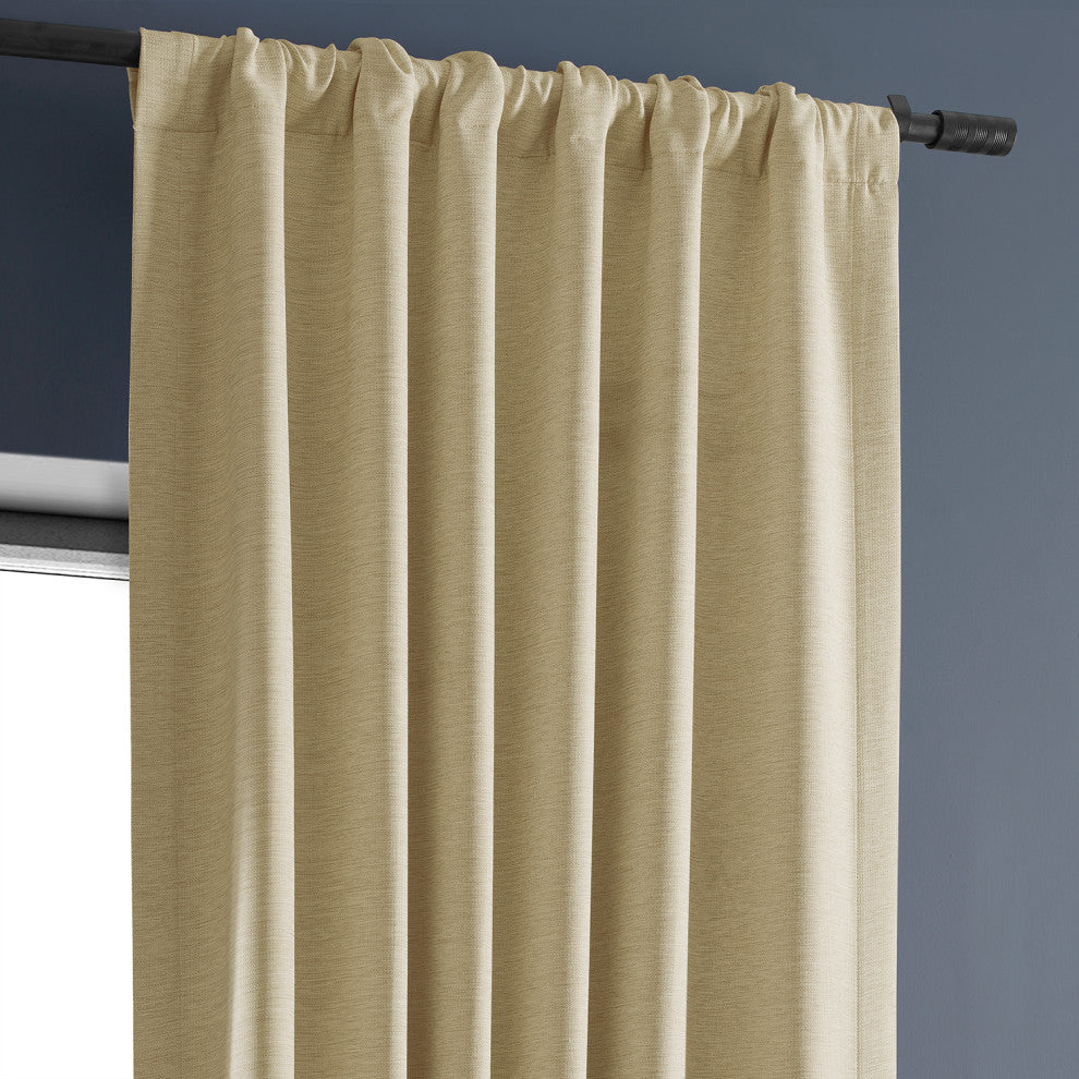 Candlelight Bellino Blackout Room Darkening Curtain Single Panel, 50"x120"