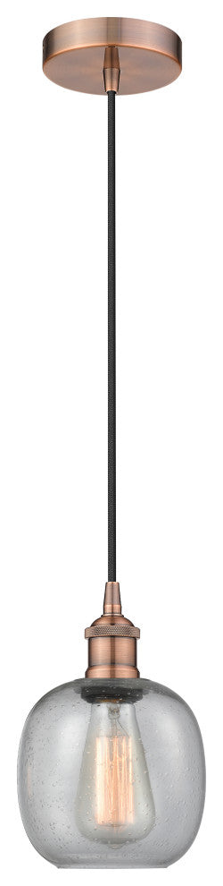 Innovations 616-1P-AC-G104 1-Light Mini Pendant, Antique Copper