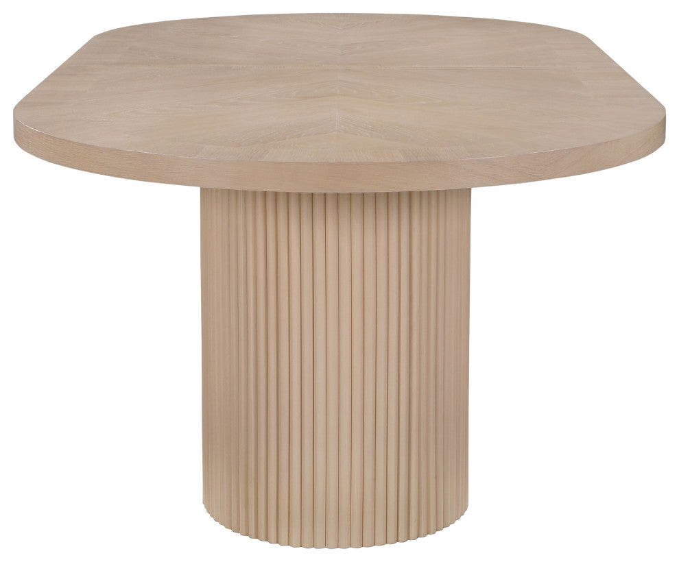 Belinda Oak Wood Dining Table, Oak