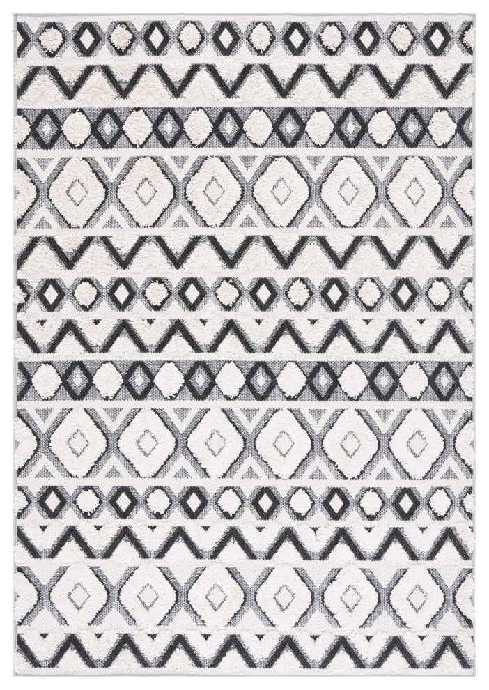 Safavieh Cottage Collection COT210B Rug, Ivory/Black, 8' X 10'