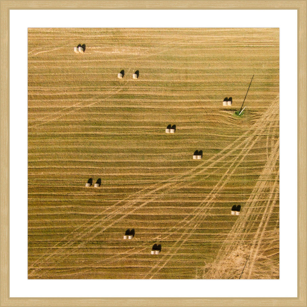 "Tractor Trails" Framed Print by Karolis Janulis