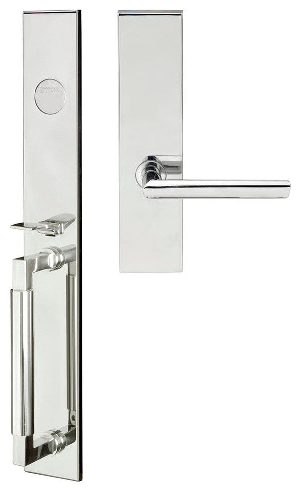 Stockholm Lever, Mortise Dummy Handleset, Right Hand, Polished Stainless Steel