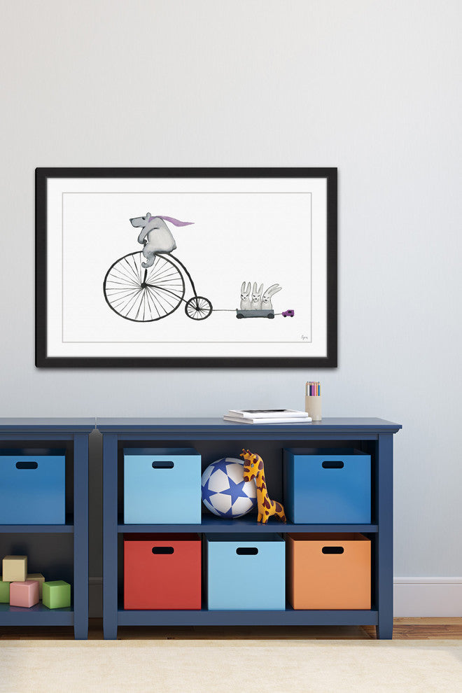 "Family Travels" Framed Painting Print, 45"x30"