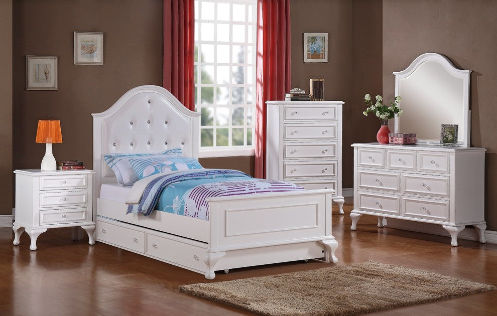 Jenna 4-Piece Bed Set With Trundle, Full