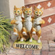Chorus Line of Cats Welcome Statue