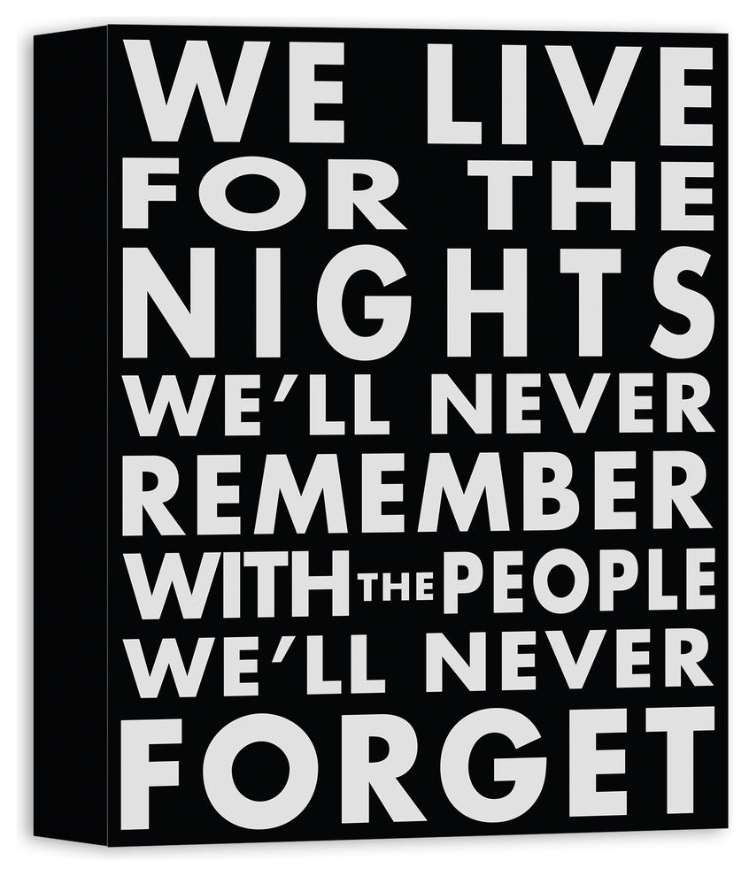 Why We Live Wall Art, Canvas