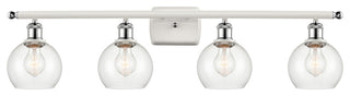 Innovations 516-4W-WPC-G122-6-LED 4 Light Vanity Light, White, Polished Chrome