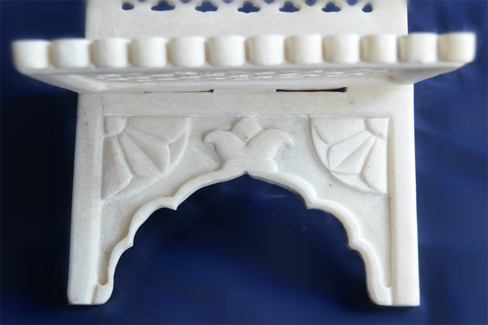 Makrana White Marble Book Stand