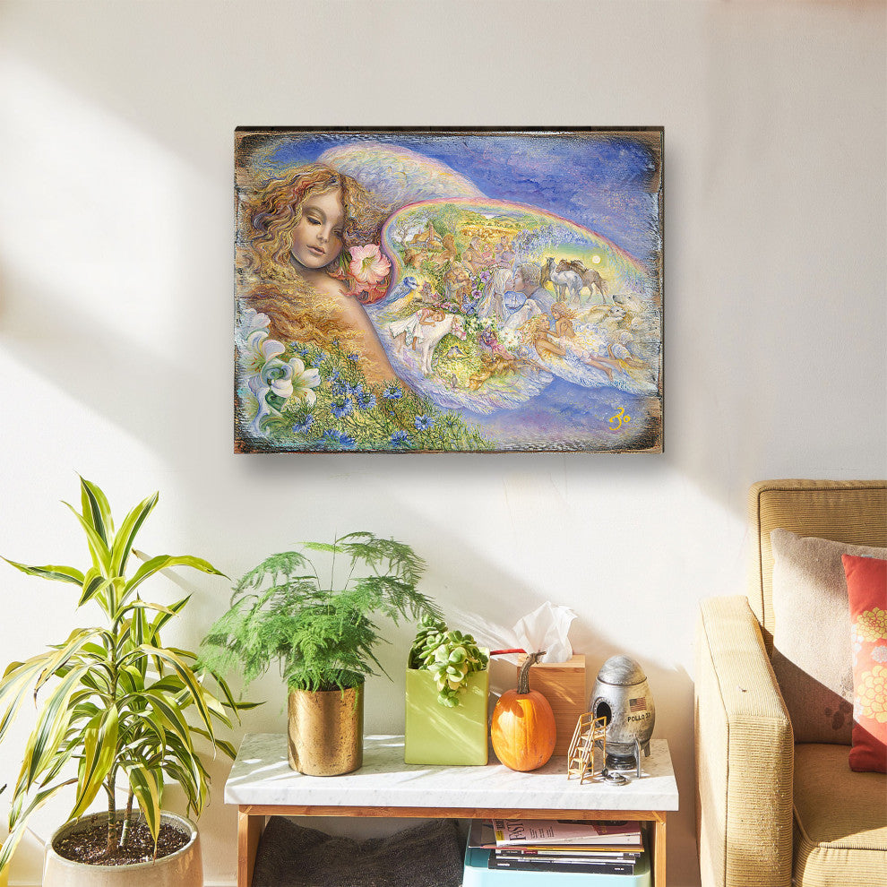 Wings of Love Wall and Table Top Wooden Decor, 36x24