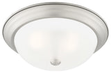 Designers Fountain 1257L-W Decorative Flushmount 3 Light 15"W - Pewter