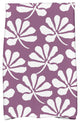 18x30", Ingrid Floral Print Hand Towels, Purple