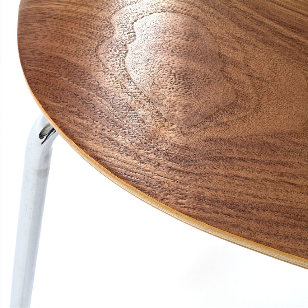 Modern Contemporary Kitchen Wood Dining Side Chair Walnut