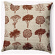 20" x 20" Field of Trees Indoor/Outdoor Polyester Throw Pillow, Oak