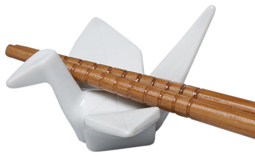Helen Chen Porcelain Peace Crane Chopsticks Rest